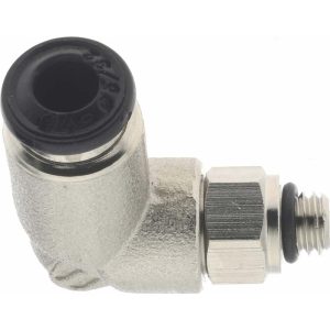 AIGNEP USA Push-to-Connect Tube x Metric Thread Fitting: Swivel Elbow, 4.00 mm OD 50115N-4-M5