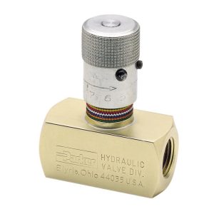 PARKER Hydraulic Control Valve: 1/8" Inlet, 1/8-27 Thread, 3 GPM, 5,000 Max psi N200S