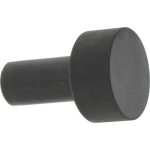 GIBRALTAR 23/32" OAL, 1/4" Head Height, 1/2" OD, Low Carbon Steel, Ground, Press Fit Rest Button 646415-G