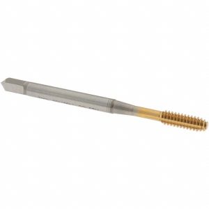 OSG Thread Forming Tap: #6-32 UNC, Modified Bottoming Chamfer, Cobalt, TiN Finish 1400110805