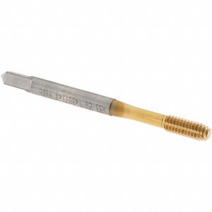 OSG Thread Forming Tap: #8-32 UNC, Modified Bottoming Chamfer, Cobalt, TiN Finish 1400114405