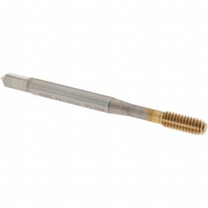 OSG Thread Forming Tap: #8-32 UNC, Modified Bottoming Chamfer, Cobalt, TiN Finish 1400114605