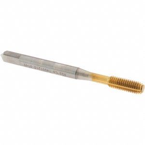 OSG Thread Forming Tap: #10-32 UNF, Modified Bottoming Chamfer, Cobalt, TiN Finish 1400121005