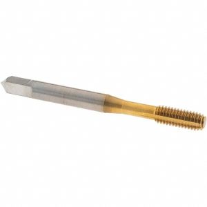 OSG Thread Forming Tap: #12-28 UNF, Modified Bottoming Chamfer, Cobalt, TiN Finish 1400124005
