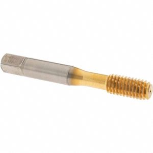OSG Thread Forming Tap: 3/8-16 UNC, Modified Bottoming Chamfer, Cobalt, TiN Finish 1400135005