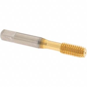 OSG Thread Forming Tap: 3/8-16 UNC, 3B Class of Fit, Modified Bottoming Chamfer, Cobalt, TiN Finish 1400135105