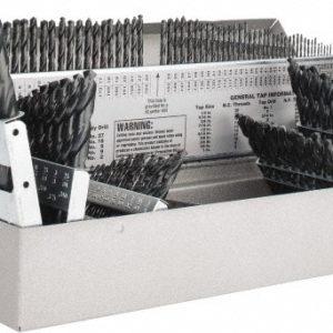 TRIUMPH TWIST DRILL Drill Bit Set: Jobber Length Drill Bits, 115 Pc, 0.04" Drill Bit Sizes135 &deg;, High Speed Steel 090561