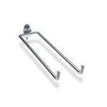 TRITON PRODUCTS 1/4" Dia, 8-1/4" Long Double Arm Pegboard Hook 72818