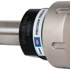 ETM Collet Chuck: 0.125 to 1.025" Capacity, ER Collet, 1" Shank Dia, Straight Shank 4501943