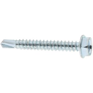 VALUE COLLECTION #10, Hex Washer Head, Hex Drive, 1-1/2" Length Under Head, #3 Point, Self Drilling Screw 09692856