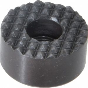 FAIRLANE 1" Diam, 1/2" High, 1/4 C Bore SHCS, Counterbored, Fine Tooth Grade Diamond Serration Tooth Pattern, High Speed Steel, Round Positioning Gripper HS-82-C