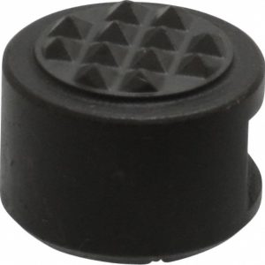 FAIRLANE 10-32 Thread, 1/2" Diam, 3/8" High, Threaded, Extra Fine Tooth Grade Diamond Serration Tooth Pattern, Carbide Tipped, Round Positioning Gripper CT-841-EF