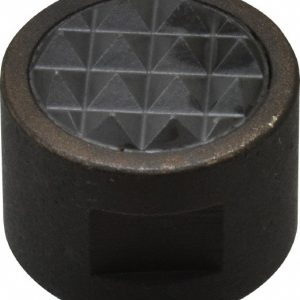 FAIRLANE 1/4-28 Thread, 5/8" Diam, 1/2" High, Threaded, Fine Tooth Grade Diamond Serration Tooth Pattern, Carbide Tipped, Round Positioning Gripper CT-855