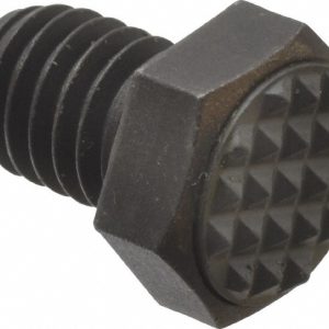 FAIRLANE Serrated Tooth, 3/8-16, 1/2" Shank Length, 1/2" Thread Length, Black Oxide Finish, Hex Head, Adjustable Positioning Gripper CTH-0370-EF