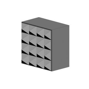 FAIRLANE 1/2" Square, 10-32 Thread, 3/8" High, Fine Tooth Grade, Diamond Serration, Solid Carbide, Square Positioning Gripper FSC-870