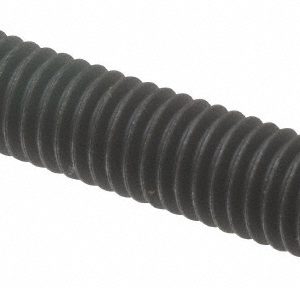 FAIRLANE 3/8-16, 2" Thread Length, 3/16" Ball Diam, Serrated Ball Pad Surface, Alloy Steel, Black Oxide, Threaded, Swivel Action Gripper Assemblies TBU-0375X2-S