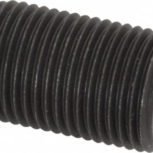 FAIRLANE 5/8-18, 1" Thread Length, 3/8" Ball Diam, Serrated Ball Pad Surface, Alloy Steel, Black Oxide, Threaded, Swivel Action Gripper Assemblies TBU-0620-S