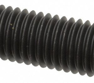 FAIRLANE 5/8-11, 2" Thread Length, 3/8" Ball Diam, Serrated Ball Pad Surface, Alloy Steel, Black Oxide, Threaded, Swivel Action Gripper Assemblies TBU-0625X2-S
