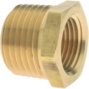 EATON Industrial Pipe Bushing: 3/8" Female Thread, 1/2" Male Thread, MNPTF x FNPTF 3220X8X6