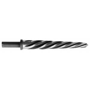 ALVORD POLK Construction Reamer: 1-1/8" Dia, 1/2" Shank Dia, 5-9/16" Flute Length, High Speed Steel 00762
