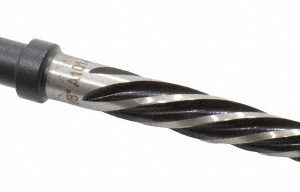 ALVORD POLK Construction Reamer: 3/8" Dia, 3/8" Shank Dia, 3-5/16" Flute Length, High Speed Steel 00750
