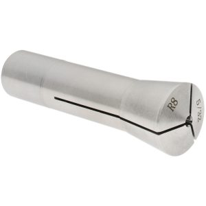 VALUE COLLECTION R8 Collet: 5/32", 0.0007" TIR, Round, 7/16-20 Drawbar Thread 231-4710