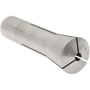 VALUE COLLECTION R8 Collet: 1/4", 0.0007" TIR, Round, 7/16-20 Drawbar Thread 231-4716