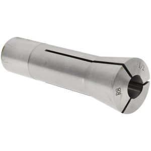 VALUE COLLECTION R8 Collet: 1/2", 0.0007" TIR, Round, 7/16-20 Drawbar Thread 231-4732