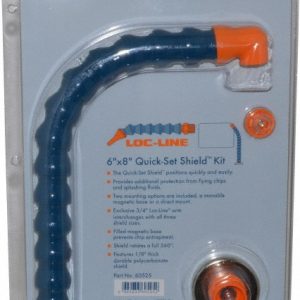 LOC-LINE Base & Shield: Polycarbonate, 6" Wide, 8" Long, 1/8" Thick 60525