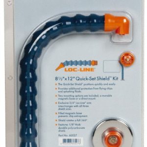 LOC-LINE Base & Shield: Polycarbonate, 8-1/2" Wide, 12" Long, 1/8" Thick 60527