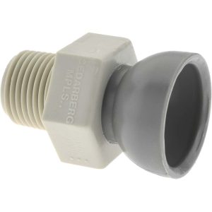 CEDARBERG 2 Piece, 1/2" Hose ID, Female to Male Coolant Hose Pipe Thread Connector 8550-104