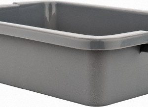 RUBBERMAID Polyethylene Storage Tote: FG334900GRAY