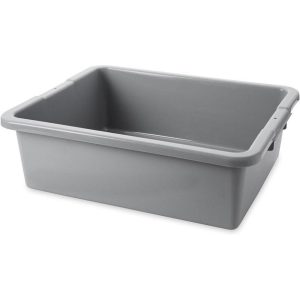 RUBBERMAID Polyethylene Storage Tote: FG335100GRAY