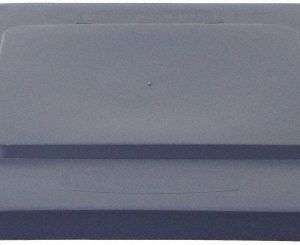 RUBBERMAID Trash Can & Recycling Container Lid: Square, For 28 gal Trash Can FG352700GRAY