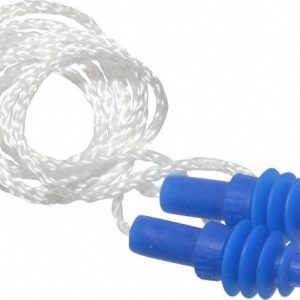 HOWARD LEIGHT Earplugs: Rubber, Flanged, No Roll, Corded AS-30W