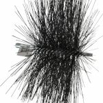 SCHAEFER BRUSH Double Stem/Spiral Tube Brush: 11" Dia, 7-1/2" OAL 43393