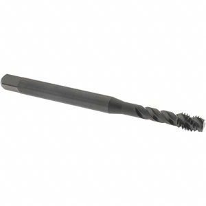 OSG Spiral Flute Tap: M6x1, Metric Coarse, 3 Flute, Modified Bottoming Chamfer, 6H Class of Fit, Vanadium High-Speed Steel, Oxide Finish 2291001