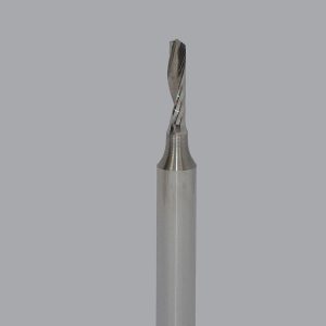 ONSRUD Spiral Router Bit: 0.125" Dia, 0.5" LOC, 1/4" Shank Dia, Upcut 65-012