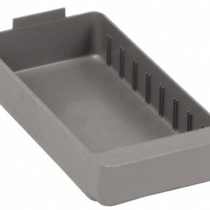 QUANTUM STORAGE Plastic Drawer Bin: Gray QED401GY