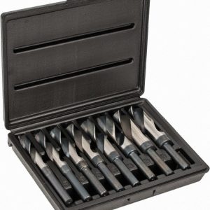TRIUMPH TWIST DRILL Drill Bit Set: Reduced Shank Drill Bits, 8 Pc, 1.0000" Drill Bit Size, 118 deg, High-Speed Steel 090598