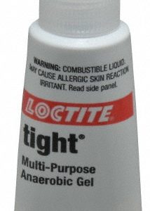 LOCTITE Threadlocker: Blue, Liquid, 50 mL, Tube 234345