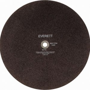 EVERETT Cut-Off Wheel: 22" Dia, 3/16" Thick, 1" Hole, Aluminum Oxide 45FG-22 DRY