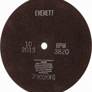 EVERETT Cut-Off Wheel: 16" Dia, 5/32" Thick, 1" Hole, Aluminum Oxide 23020FG 16