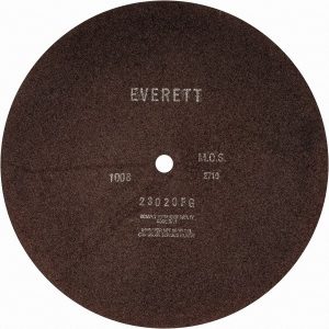 EVERETT Cut-Off Wheel: 20" Dia, 3/16" Thick, 1" Hole, Aluminum Oxide 23020FG 20
