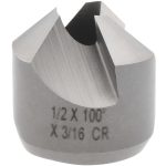 CRAIG TOOLS INC. 1/2" Cutter Head Dia, 3/16" Pilot Hole Dia, High Speed Steel Reverse Countersink 180-5K