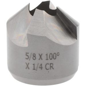 CRAIG TOOLS INC. 4 Flutes, 5/8" Cutter Head Dia, 1/4" Pilot Hole Dia, High Speed Steel Reverse Countersink 180-7K