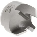 CRAIG TOOLS INC. 4 Flutes, 1" Cutter Head Dia, 1/2" Pilot Hole Dia, High Speed Steel Reverse Countersink 180-11L