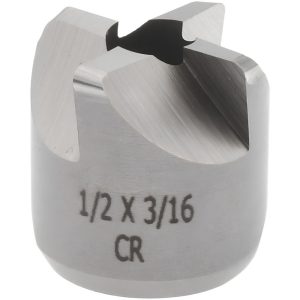 CRAIG TOOLS INC. Reverse Counterbore: 1/2" Dia, 3/16" Pilot Hole, 4 Flutes, High Speed Steel 190-5K