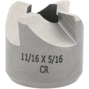 CRAIG TOOLS INC. Reverse Counterbore: 11/16" Dia, 5/16" Pilot Hole, 4 Flutes, High Speed Steel 190-8L