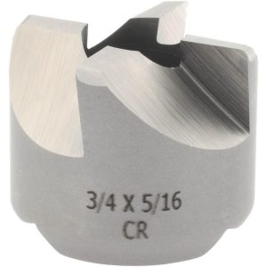 CRAIG TOOLS INC. Reverse Counterbore: 3/4" Dia, 5/16" Pilot Hole, 4 Flutes, High Speed Steel 190-9K
